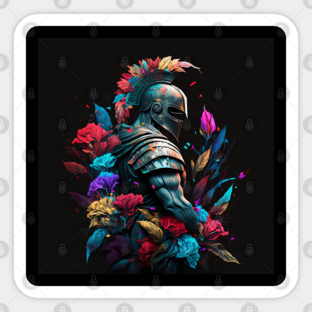 Spartan strong Sticker by newcoloursintheblock
